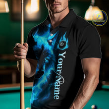 Load image into Gallery viewer, Custom Wolf 8 Ball Billiard Shirts for Men Billiard Team Shirts Billiard League Polo &amp; 1/4 Zip NNT97
