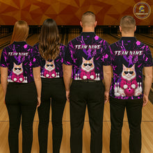 Load image into Gallery viewer, Custom Funny Maine Coon Cat Bowling Jersey for Women Bowling League Bowling Team Shirts HN292