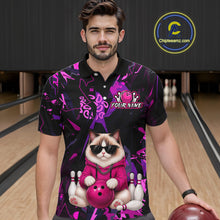 Load image into Gallery viewer, Custom Funny Ragdoll Cat Bowling Jersey for Men Bowling League Bowling Team Shirts HN288