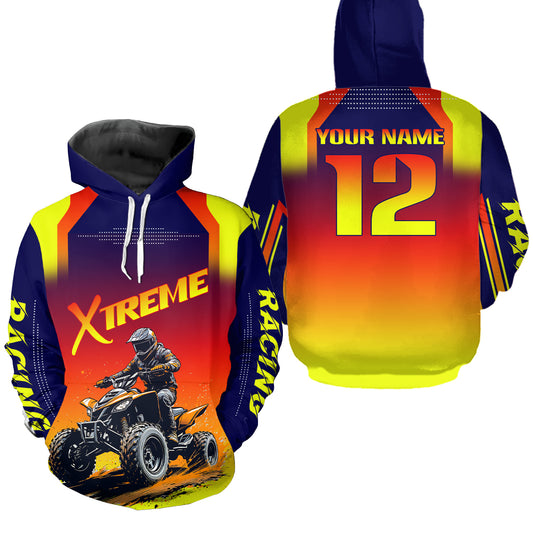 Personalized Quad Bike Hoodie Men Women ATV Extreme Motocross Hooded Jersey Off-Road HOT17