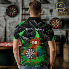 Load image into Gallery viewer, Custom Funny Green Chicken Dart Shirts For Men Dart Board Gifts Darts Team Jerseys Dart League NNT152