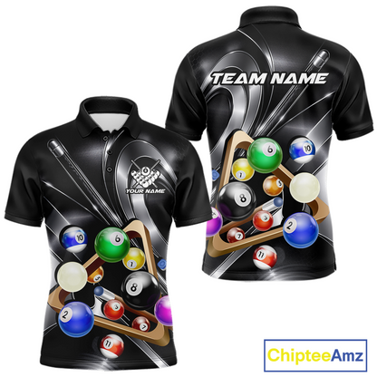 Custom Ball Pool Shirts Grey Billiard Shirt for Men Billiard Team Jersey Billiard League NNT180