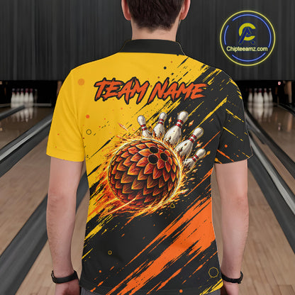 Custom Funny Pangolin Bowling Team Shirts Bowling Jersey for Men Bowling League HNT452