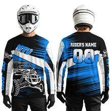 Load image into Gallery viewer, Personalized Blue UTV Off-Road Shirts UTV Motocross Racing Shirt Kid Men Women UPF30+ DNT90