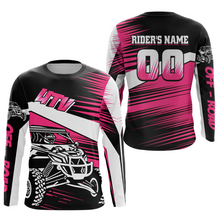 Load image into Gallery viewer, Personalized Pink UTV Off-Road Shirts UTV Motocross Racing Shirt Kid Men Women UPF30+ DNT90