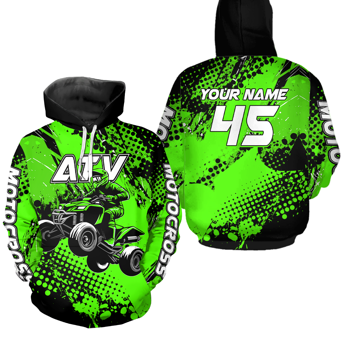 Personalized Quad Bike Hoodie Kid Men Women ATV Motocross Hooded Jersey Off-Road  HOT08