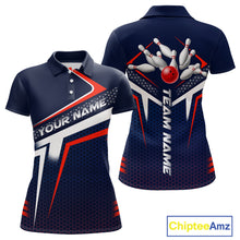 Load image into Gallery viewer, Custom Bowling Jersey for Women Bowling Team Shirts Bowling League Uniform Polo &amp; 1/4 Zip HNT171