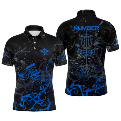 Colors Camo Black Mens Disc Golf Polo Shirts Custom Disc Golf Basket Tree Personalized Golf Gifts For Men TY2