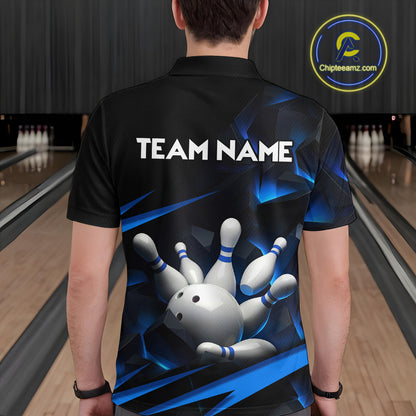 Personalized Bowling Abstract Design Shirt for Womens Custom Bowling Team Jersey Shirt YYD0022