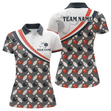 Load image into Gallery viewer, Personalized Bowling Shirt for Womens Custom Bowling Pattern Style Team Jersey Shirt YYD0029