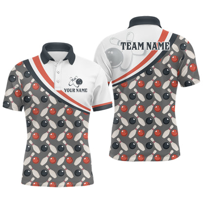 Personalized Bowling Shirt for Mens Custom Bowling Pattern Style Team Jersey Shirt YYD0029