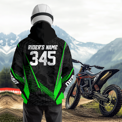 Personalized Motocross Hoodie for Adult Men Women Dirt Bike Racing Hoodie Shirt MH156
