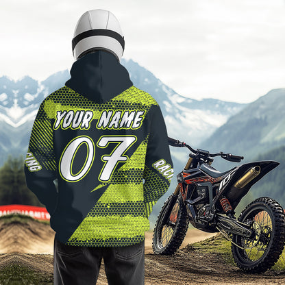 Personalized ATV Motocross Hoodie Adult Men Women Quad Shirt ATV Riding Hoodie MHATV14