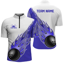 Load image into Gallery viewer, Personalized Flame Bowling Shirts For Men And Women, Bowling Ball Custom Bowling Team Shirt IPHW5001