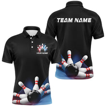 Load image into Gallery viewer, Custom Bowling Shirts For Men, Bowling Uniform Patriotic Bowling Team Shirt IPHW7370