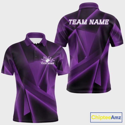 Purple and black sports jersey with 'TEAM NAME' and 'YOUR NAME' text on a white background.