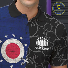 Load image into Gallery viewer, Ohio Flag Custom Bowling Team Shirts For Men, Patriotic Bowling League Shirt IPHW10720
