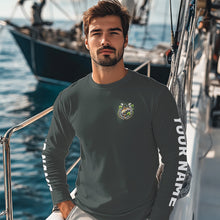 Load image into Gallery viewer, Custom St Patrick's Day Shamprock Walleye Long Sleeve Tournament Fishing Shirts IPHW8391