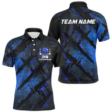Load image into Gallery viewer, Blue Claw Customize Team Bowling Shirts, Skull Bowling Jerseys For Men And Women IPHW6483
