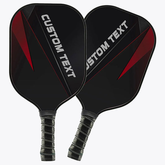 Personalized Black And Red Pickleball Paddle With Names, Pickleball Team Paddle Pickleball Gifts IPHW7243