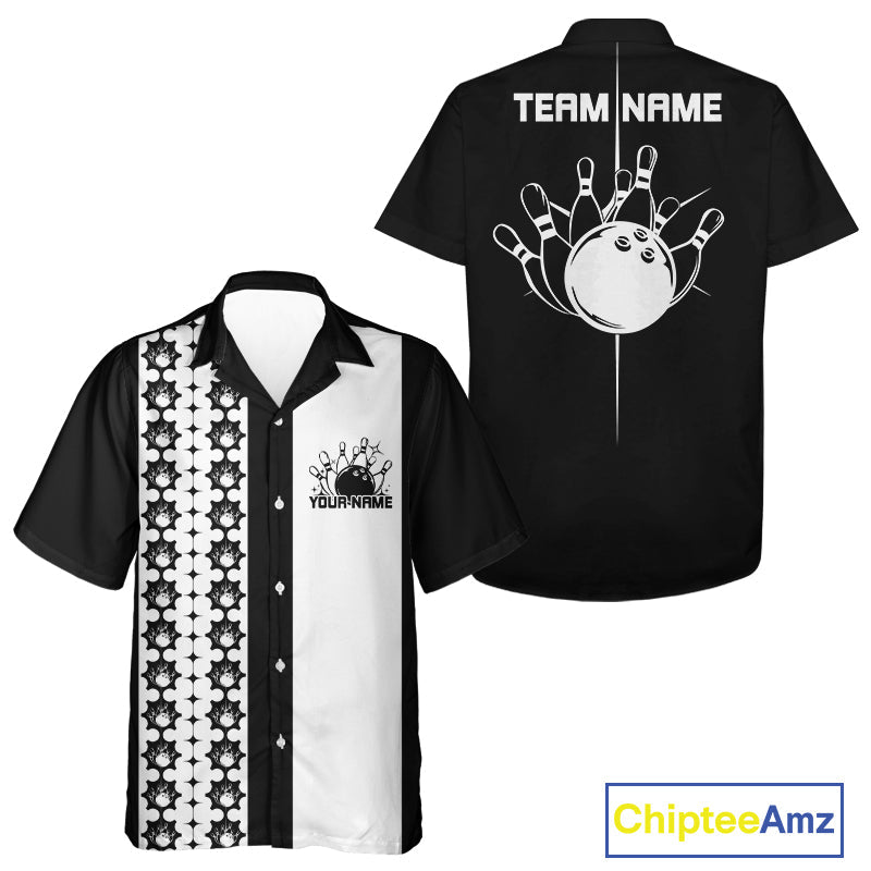 Custom Classic Retro Bowling Team  Shirt, Vintage Style Bowlers Outfits IPHW10073