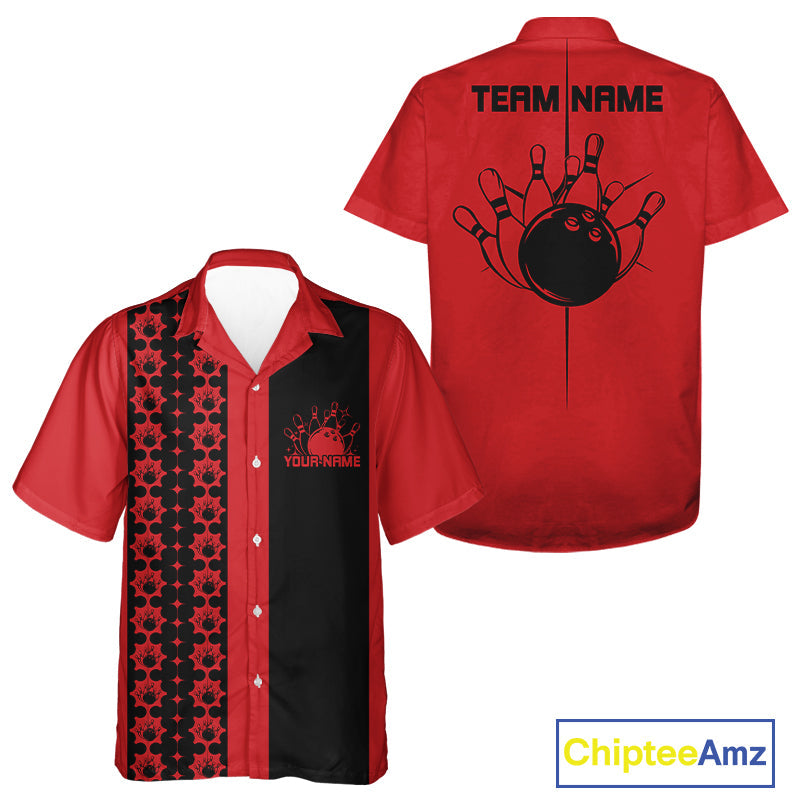 Custom Classic Retro Bowling Team  Shirt, Vintage Style Bowlers Outfits IPHW10073