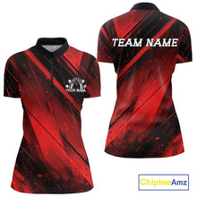 Load image into Gallery viewer, Red and black sports jersey with 'Team Name' text on a white background