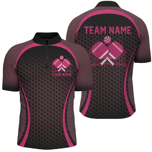 Custom Pink Pickleball Shirts For Men, Men'S Pickleball Outfit Pickleball Team Shirts IPHW7443