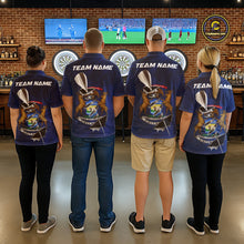 Load image into Gallery viewer, Custom Michigan State Flag Silver Dart Steel Tip Dart Men Polo Shirt, Dart Team Jerseys IPHW10564