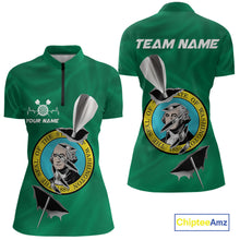 Load image into Gallery viewer, Custom Washington State Flag Silver Dart Steel Tip Dart Women Shirt, Dart Team Jerseys IPHW10569