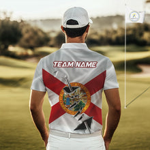 Load image into Gallery viewer, Custom Florida State Flag Golf Club Patriotic Golf Team Shirt For Men, Golfer Outfits IPHW10580