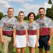 Load image into Gallery viewer, Custom California State Flag Golf Club Golf Team Shirt For Men, Golfer Outfits IPHW10581