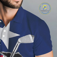 Load image into Gallery viewer, Custom Texas State Flag Golf Club Patriotic Golf Team Shirt For Men, TX Golfer Outfit IPHW10582