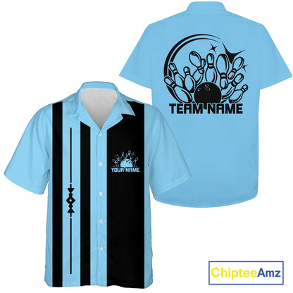 Custom Classic Vintage Bowling Team Shirts, 50S Retro Bowling Button Up ShirtIPHW10867
