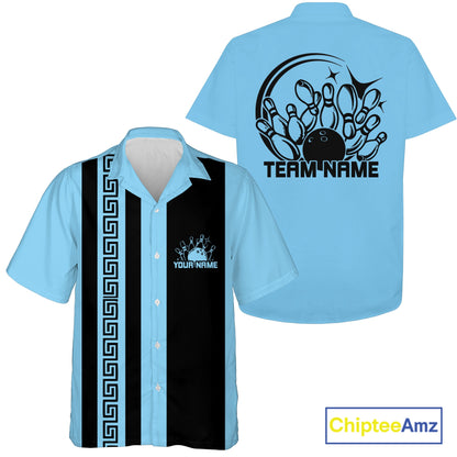 Custom Classic Vintage Bowling Team Shirts, 50S Retro Bowling Button Up ShirtIPHW10868
