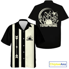 Load image into Gallery viewer, Custom Classic Vintage Bowling Team Shirts, 50S Retro Bowling Button Up ShirtIPHW10875