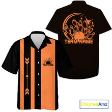 Load image into Gallery viewer, Custom Classic Vintage Bowling Team Shirts, 50S Retro Bowling Button Up ShirtIPHW10875