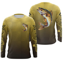 Load image into Gallery viewer, Personalized Walleye Fishing Jerseys, Walleye Tournament Fishing Shirts IPHW5718