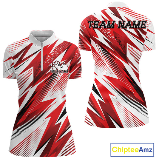 Red, white, and black sports jersey with 'Team Name' text on a white background