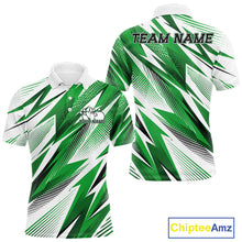 Load image into Gallery viewer, Green and white sports jersey with 'Team Name' text on a white background