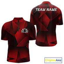 Load image into Gallery viewer, Red and black sports jersey with 'Team Name' text on a white background