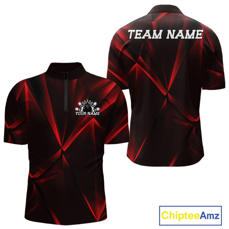 Black and red sports jersey with customizable text on a white background