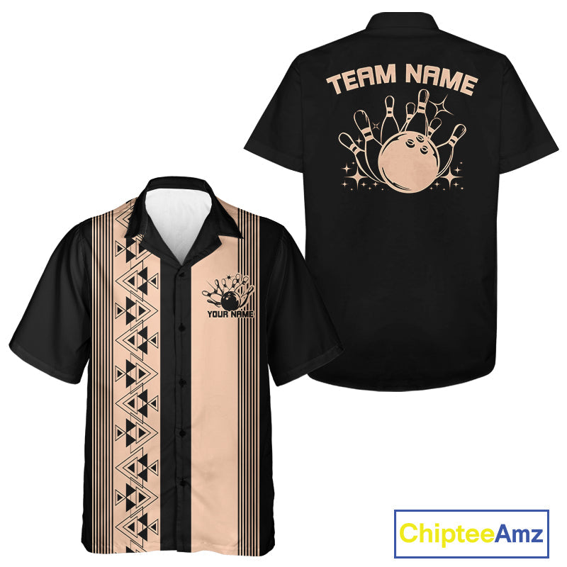 Custom Classic 50S Style Bowling Hawaiian Shirts, Vintage Bowling Team Outfit IPHW10067