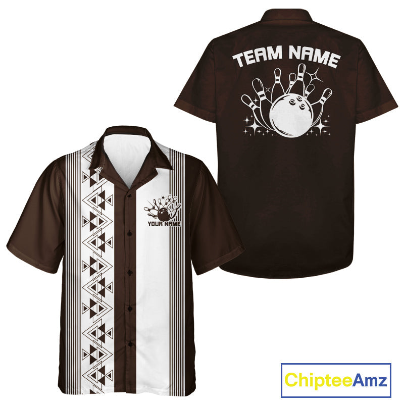 Custom Classic 50S Style Bowling Hawaiian Shirts, Vintage Bowling Team Outfit IPHW10067