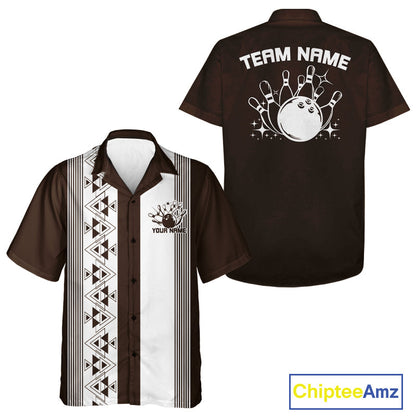 Custom Classic 50S Style Bowling Hawaiian Shirts, Vintage Bowling Team Outfit IPHW10067