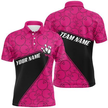 Custom Multi-Color Bowling Ball Pattern Team Shirts For Men And Women And Kids IPHW6563