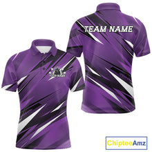 Load image into Gallery viewer, Purple sports jersey with black and white patterns, 'Team Name' text on a white background, Chiptee Amz branding.