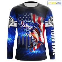 Load image into Gallery viewer, Largemouth Bass Fishing custom UV protection Fishing shirts NQS648