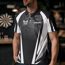 Load image into Gallery viewer, Personalized Black and White Darts Shirts For Men Custom Darts Team Jerseys NQS9489