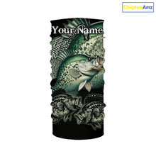 Load image into Gallery viewer, Crappie Fishing Customize Name UV protection long sleeves fishing shirts, gifts for fishing lovers NQS1789